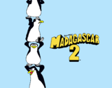 Dibujo Madagascar 2 Pingüinos pintado por pissani