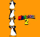 Dibujo Madagascar 2 Pingüinos pintado por RAUL