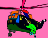 Dibujo Helicóptero al rescate pintado por gkvkgnfgj 