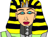 Dibujo Tutankamon pintado por RIHANNA