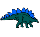 Dibujo Stegosaurus pintado por luisma