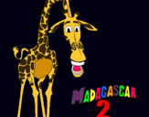 Dibujo Madagascar 2 Melman pintado por geale