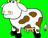 Dibujo Vaca pensativa pintado por 56abraham