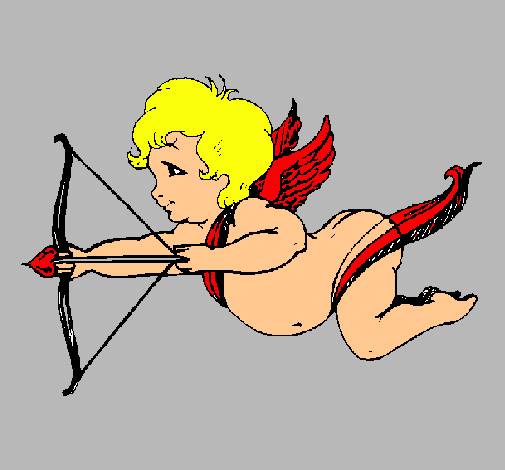 Cupido volando