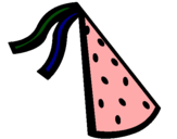 Dibujo Sombrero de cumpleaños pintado por nuria4