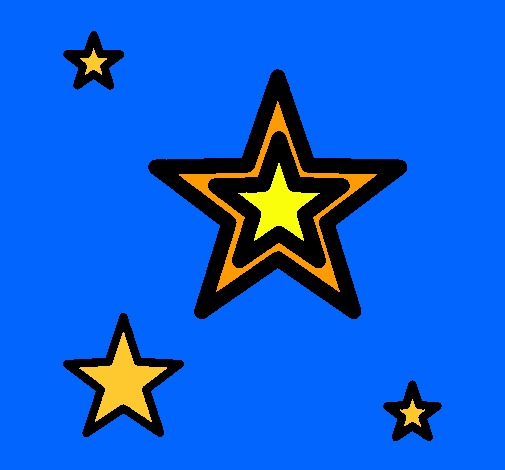 Dibujo Estrellas pintado por alba-adela