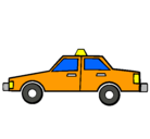Dibujo Taxi pintado por taxi