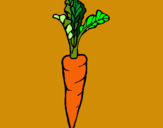 Dibujo zanahoria pintado por merxe