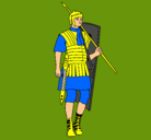 Dibujo Soldado romano pintado por luisjorge