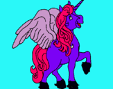 Dibujo Unicornio con alas pintado por manliloponi1