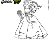 Dibujo Barbie vestida de novia pintado por ffhgngghfhfh