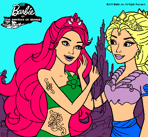 Barbie se despiede de la reina sirena