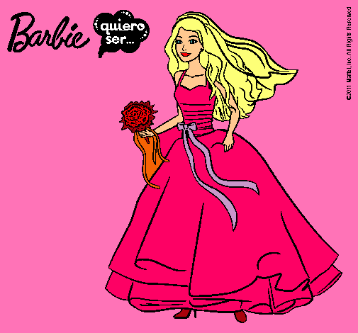 Barbie vestida de novia