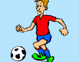 Dibujo Jugador de fútbol pintado por Zuli