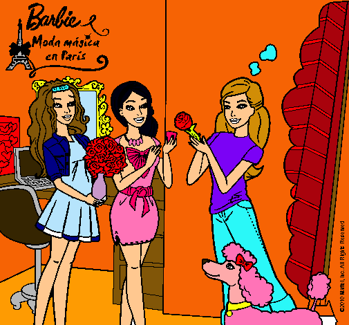 Barbie de compras con sus amigas