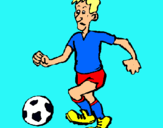 Dibujo Jugador de fútbol pintado por reycuaz
