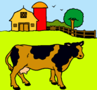 Dibujo Vaca pasturando pintado por kevinnn