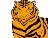 Dibujo Tigre pintado por dddddddddddd
