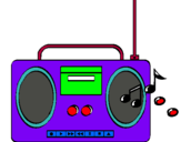 Dibujo Radio cassette 2 pintado por Ruutth