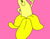 Dibujo Banana pintado por PEGUI