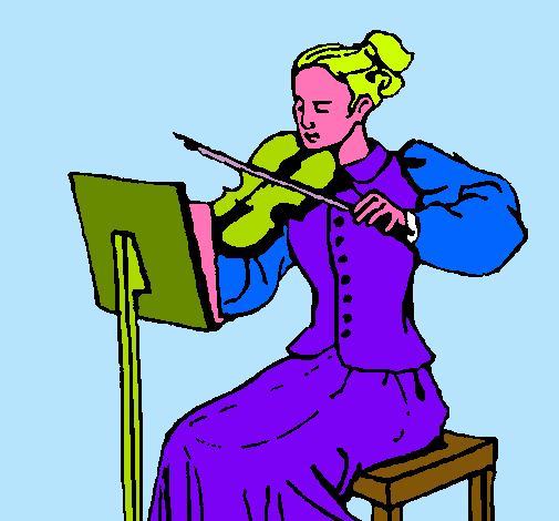 Dama violinista