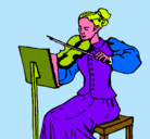 Dibujo Dama violinista pintado por shadani