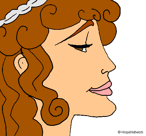 Dibujo Cabeza de mujer pintado por Extrellita