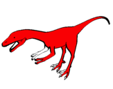 Dibujo Velociraptor II pintado por leo15