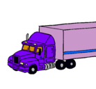 Dibujo Camión tráiler pintado por makwin