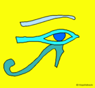 Dibujo Ojo Horus pintado por thalinda12