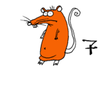 Dibujo Rata pintado por silbri