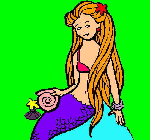 Sirena con caracola