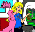 Dibujo Barbie llega a París pintado por bintou