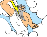 Dibujo Dios Zeus pintado por -thom-