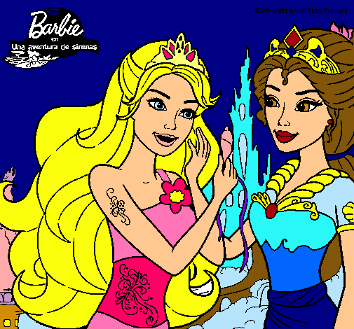 Barbie se despiede de la reina sirena