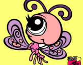 Dibujo Mariposa Littlest Pet Shop 2 pintado por verogaby