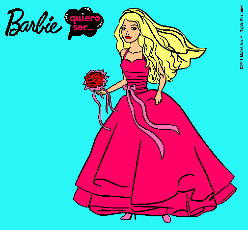 Barbie vestida de novia