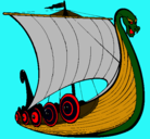 Dibujo Barco vikingo pintado por kevin0987654321