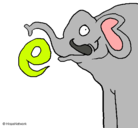 Dibujo Elefante pintado por malena5678