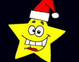 Dibujo estrella de navidad pintado por 12345678910h
