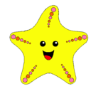 Dibujo Estrella de mar pintado por floooooooo