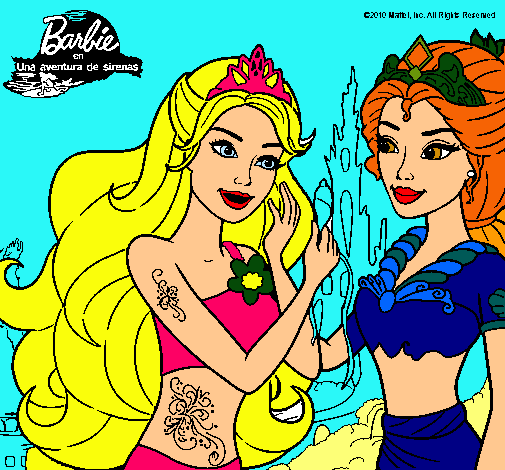 Barbie se despiede de la reina sirena