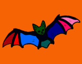 Dibujo Murciélago volando pintado por  iker21