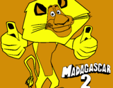 Dibujo Madagascar 2 Alex pintado por alexyli