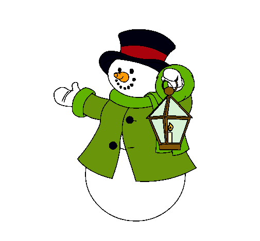Dibujo Muñeco de nieve III pintado por grp20