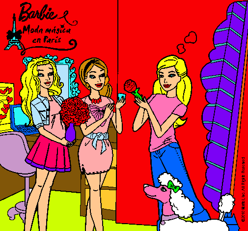 Barbie de compras con sus amigas