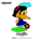 Dibujo Angie pintado por dianney