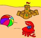 Dibujo Playa 2 pintado por loredo
