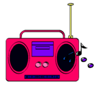 Dibujo Radio cassette 2 pintado por aryadnna