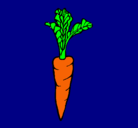 Dibujo zanahoria pintado por vigo